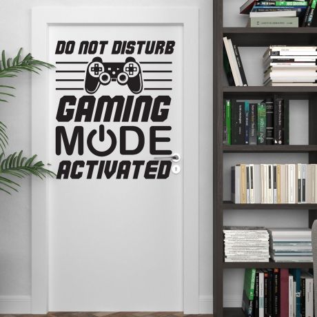 gaming mode activated wall stickers for kids bedroom | Huetion