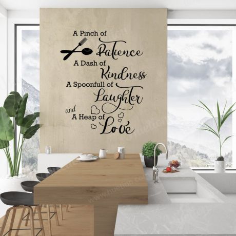 kitchen wall sticker for kitchen quote wall decal | Huetion