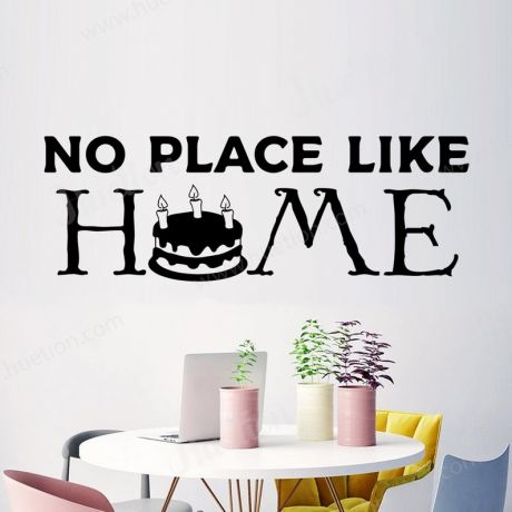 No Place like Home Wall Decals for Kitchen Wall Stickers | Huetion