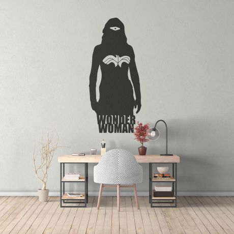 wonder women decals for walls | Huetion
