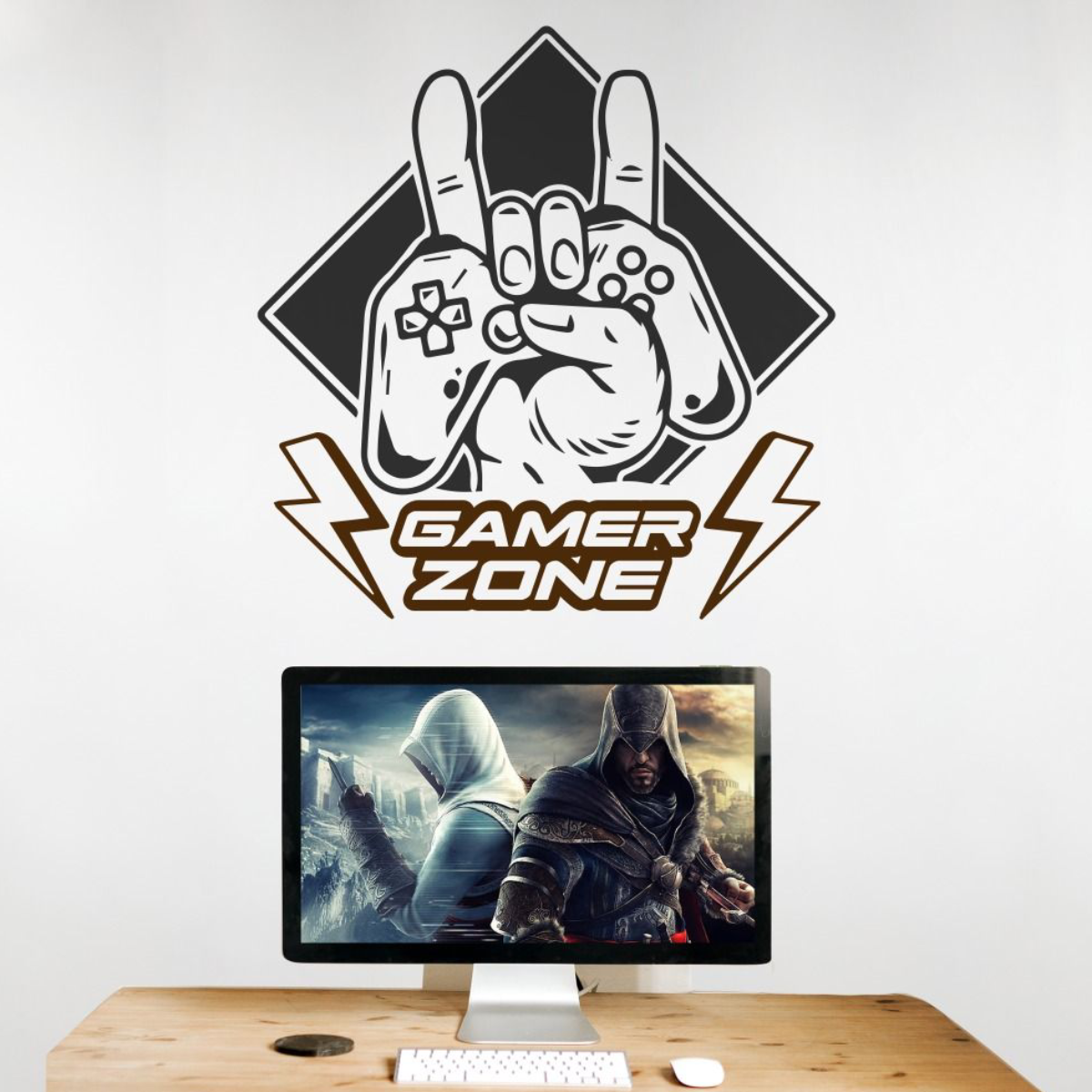 Gamer zone gaming wall stickers