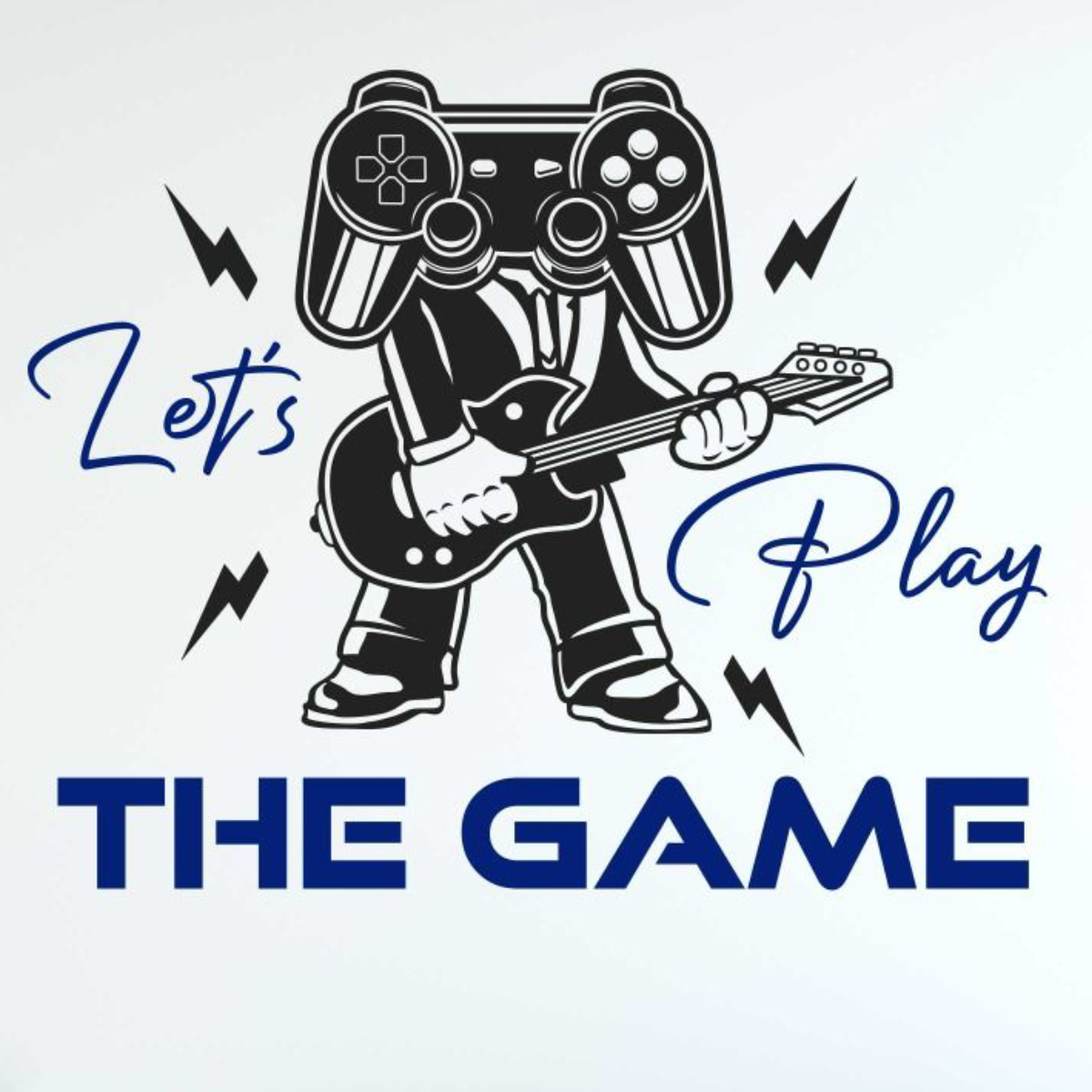 lets paly the game gaming wall stickers