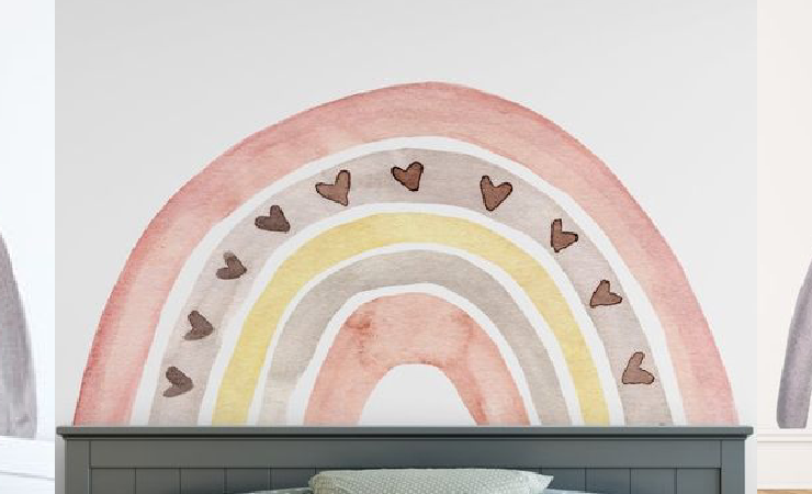 Rainbow Wall Sticker For Children Room Decor