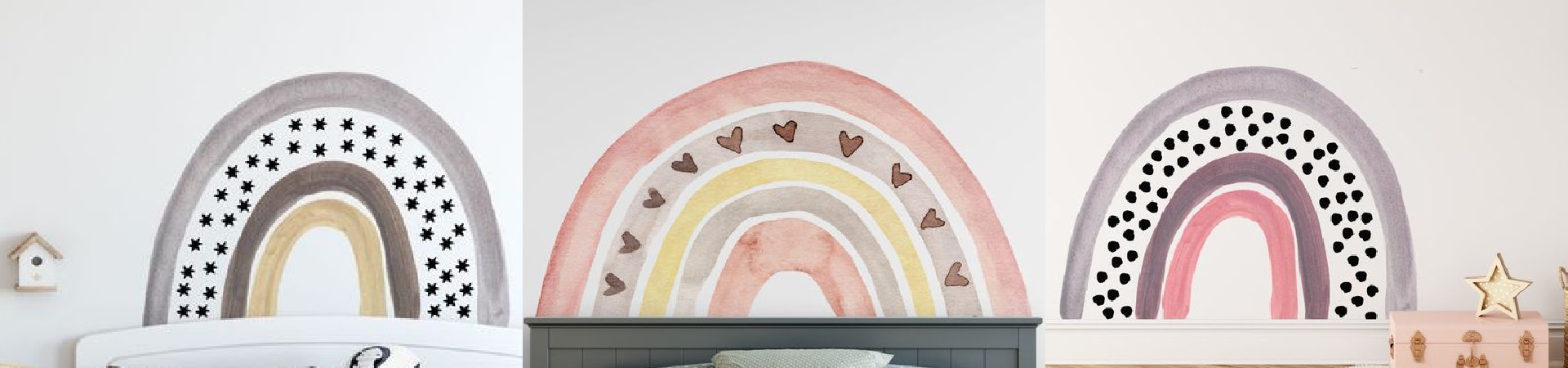 Rainbow Wall Sticker For Children Room Decor