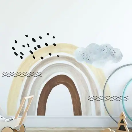 rainbow stickers Wall